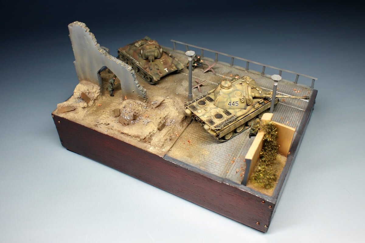 Например, эта диорама - в масштабе 1:72 (фото из интернета)