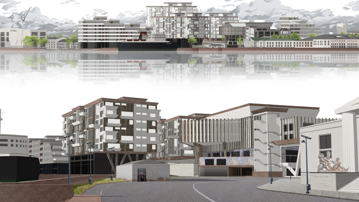 Жилой комплекс в контексте - попытка переосмысления дизайн-кода Санкт-Петербурга 