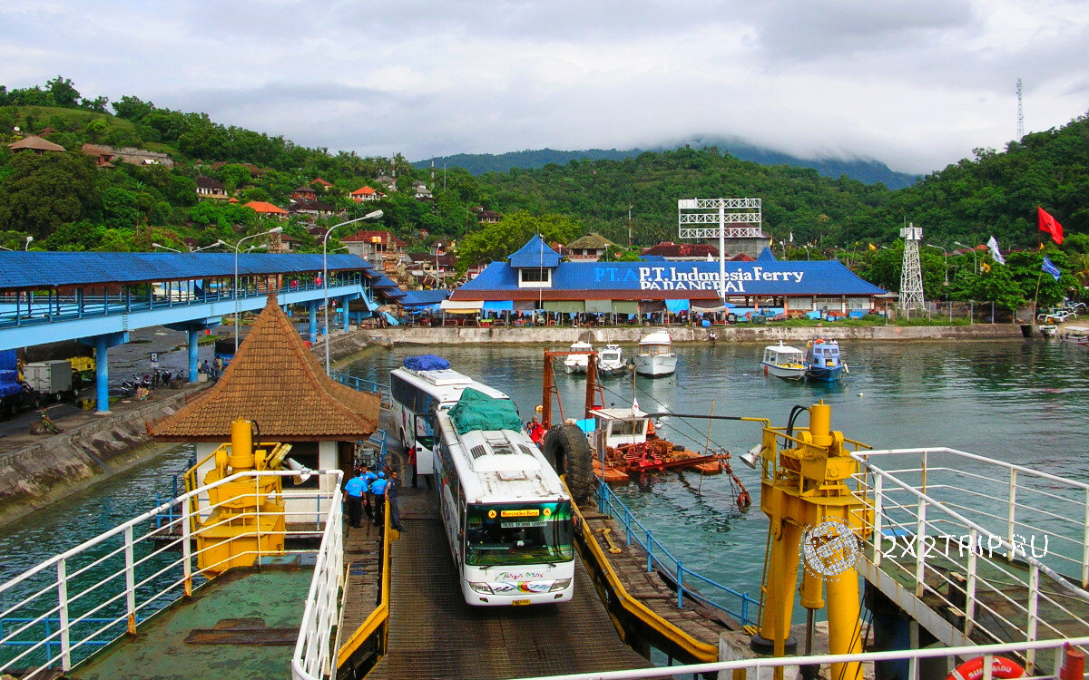 Паром с Бали до острова Ломбок