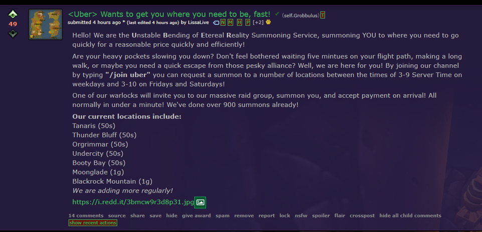 Ориг. описание. Источник: https://www.reddit.com/r/classicwow/comments/dabpdz/grobbulus_horde_has_its_own_uber_summoning/