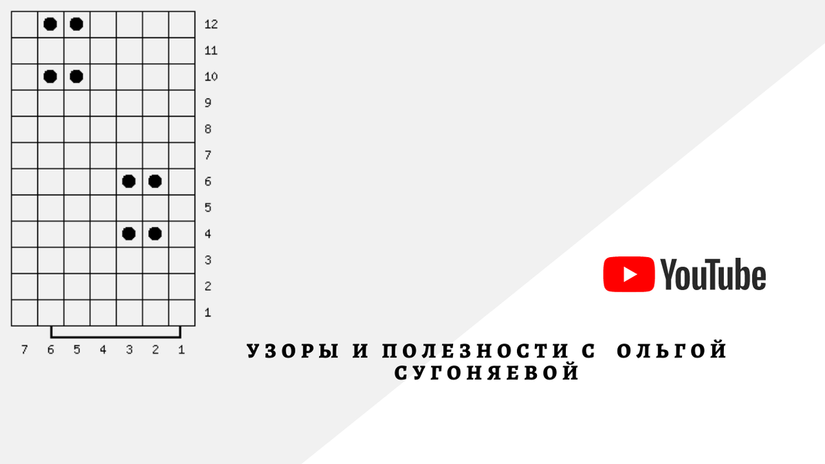 Фото: схема узора