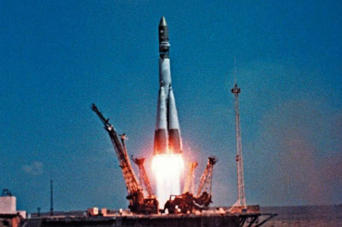 Старт ракеты "Восток"