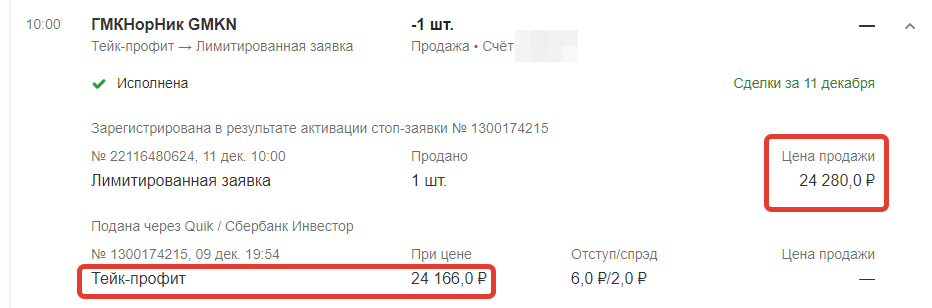 Сделка по продаже