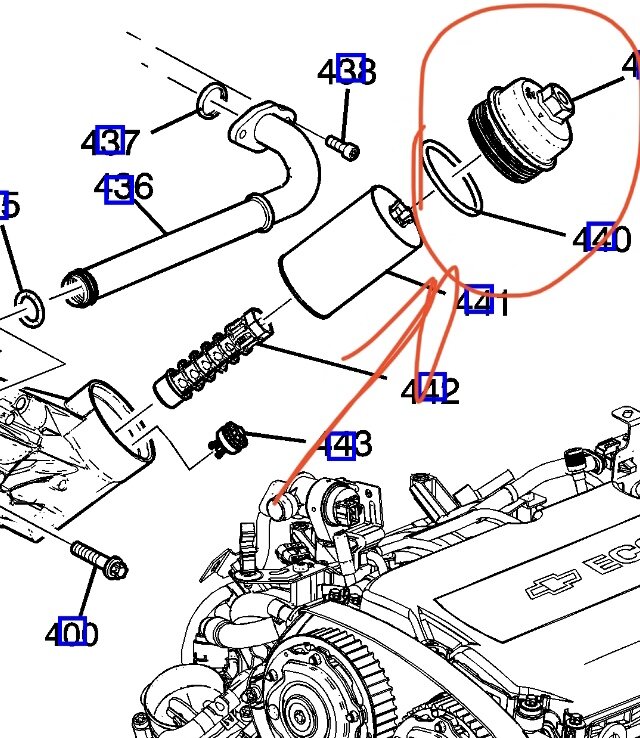 В итоге ему недобросовестно закрутили вот эту крышку. Хорошо хоть резьбу не сорвали)