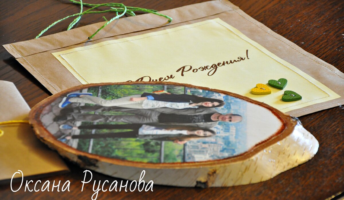 Панно на спиле березы