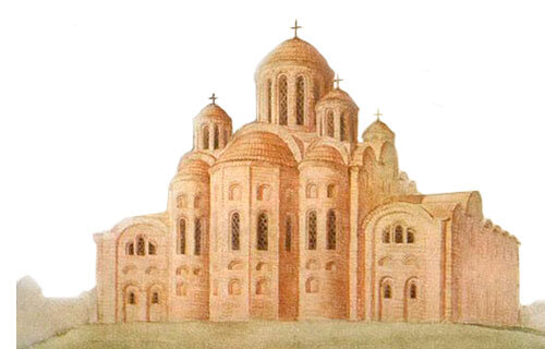 Десятинная церковь. Реконструкция 