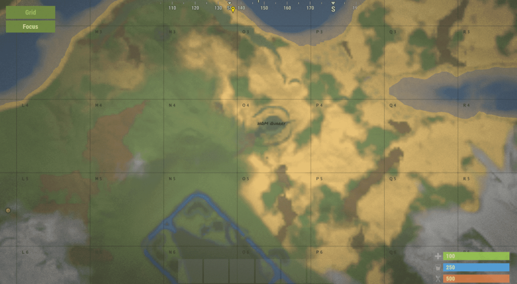 Карьер, добывающий МВК руду на внутриигровой карте