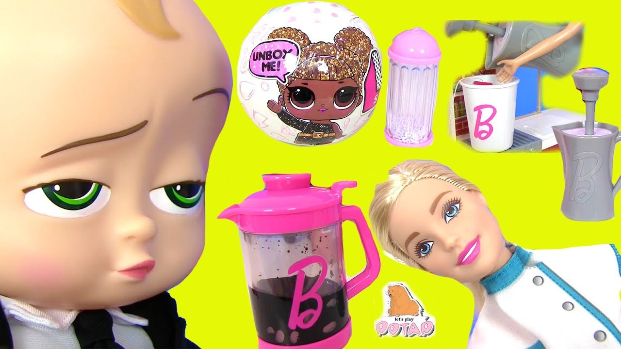 #Barbie Barista КУКЛА БАРБИ КОФЕВАР! Барби Мультики Boss Baby Босс  Молокосос LOL Surprise РОЗЫГРЫШ