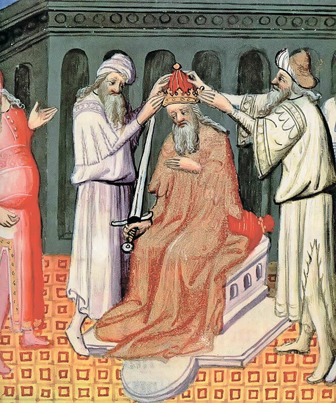 иллюстрация Марко Поло - венчание Чингисхана на царство (я ни одного "монгола" не нашел, а вы?)