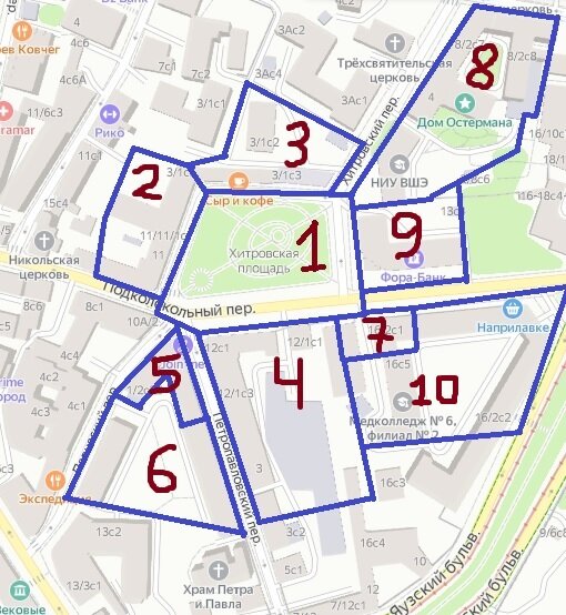 Хитрова площадь в москве карта