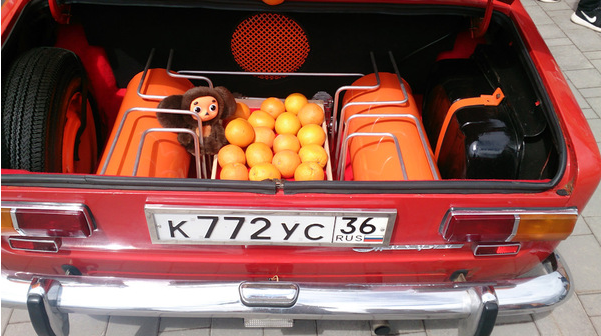 Наши подарки выглядели примерно вот так. Копейка с фестиваля «автострада» в Туле