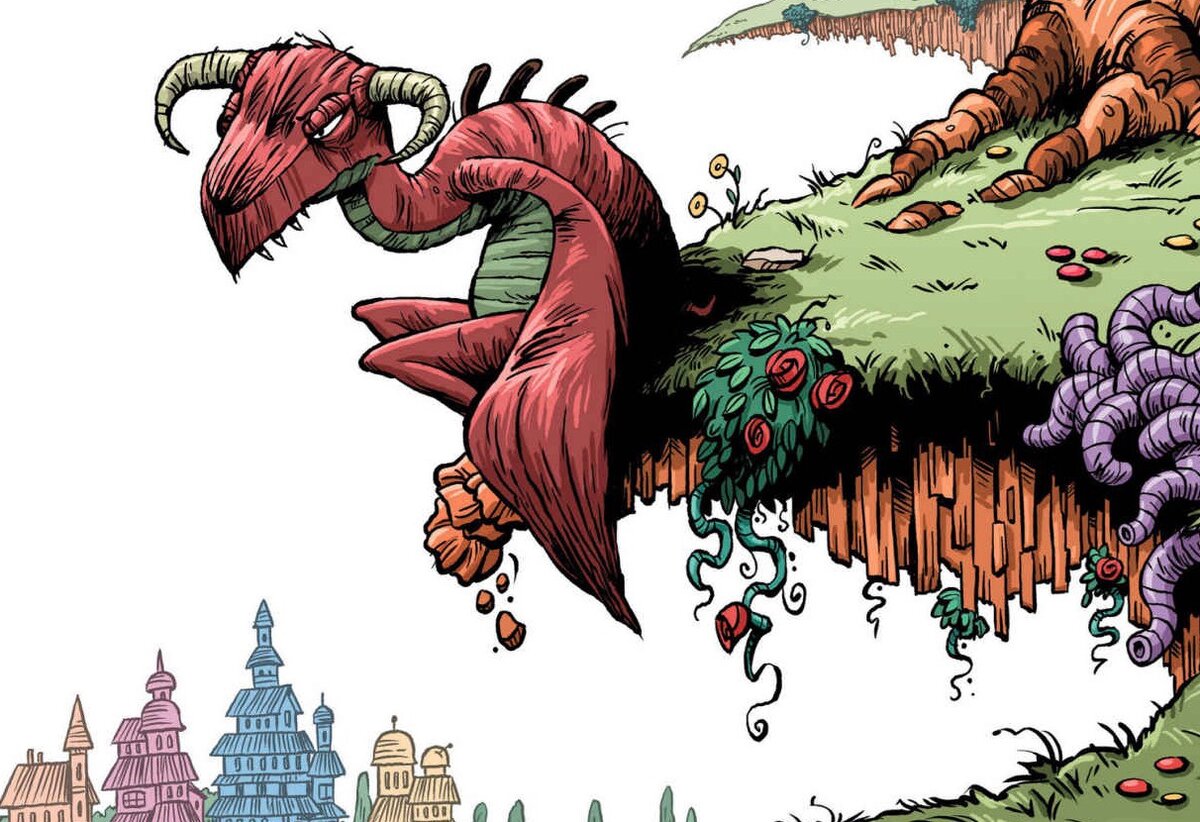 Монстр сидящий на холме