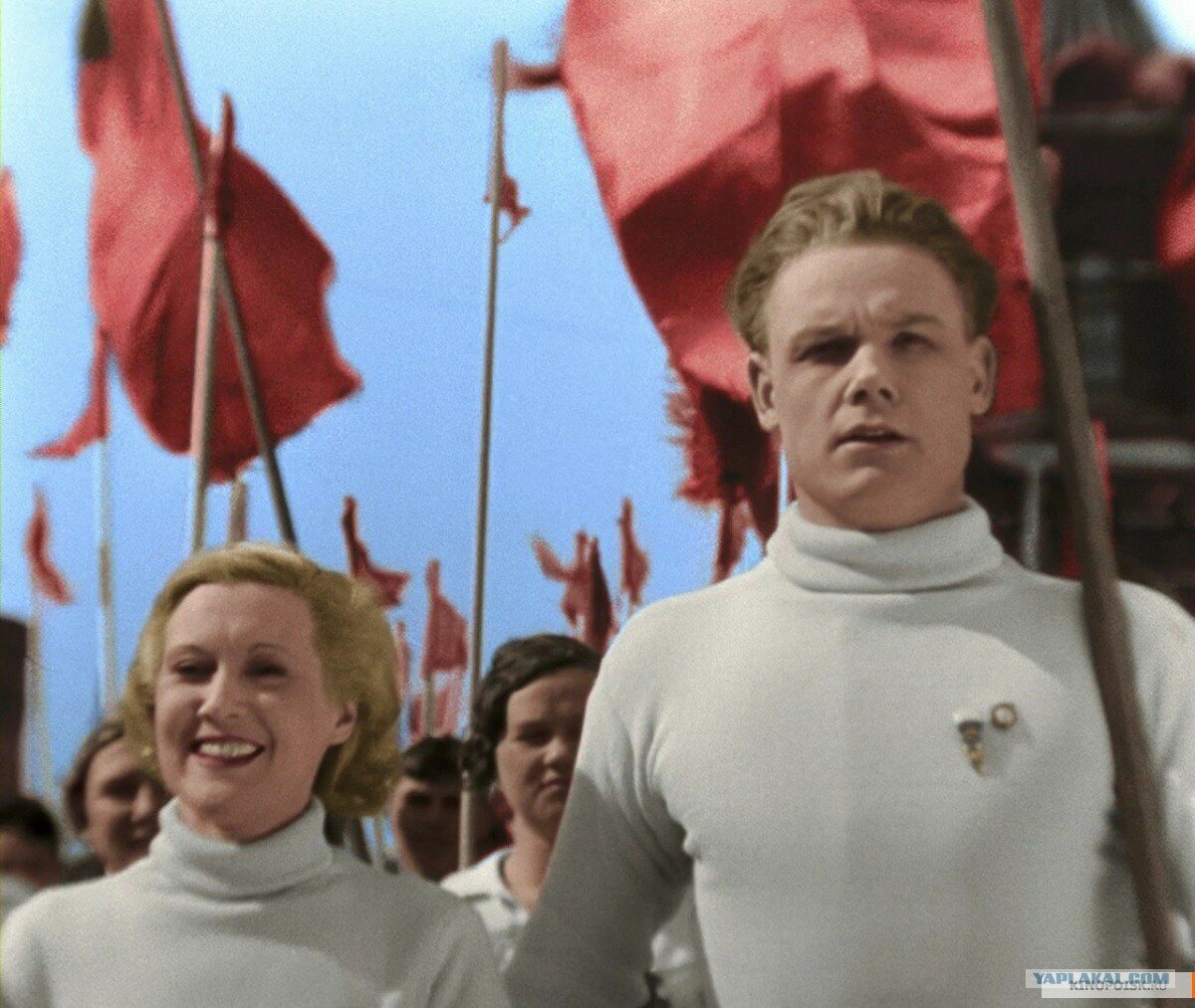 Кадр из фильма "Цирк" Любовь Орлова, Сергей Столяров. Фото Яндекс.Картинки.