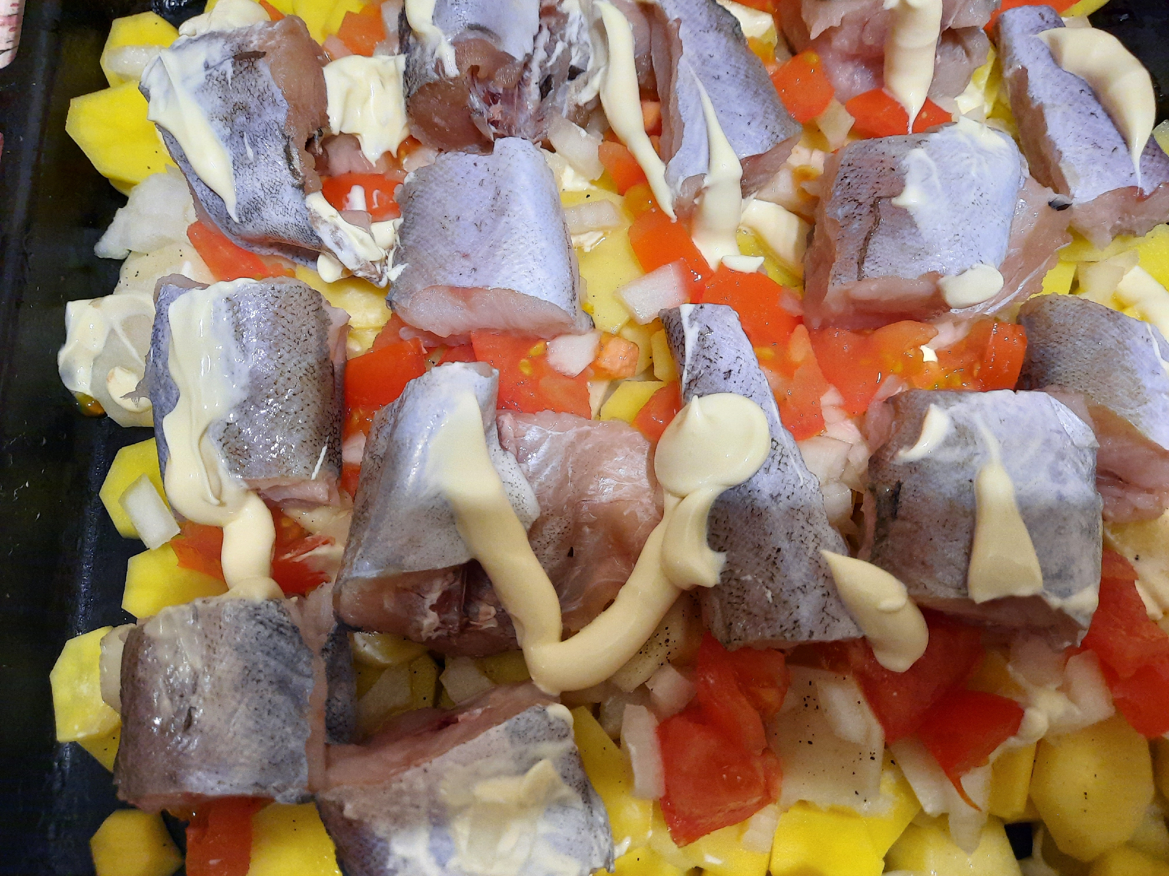 Рыба с картофелем в духовке, вкусно и сытно8
