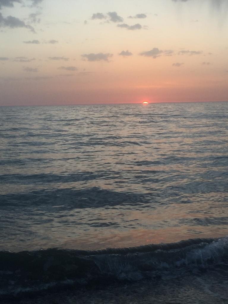 Закат на Черном море