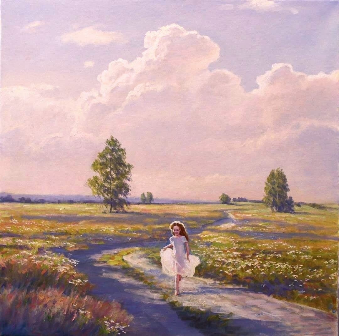 "Из детства" Холст, масло 2020 год