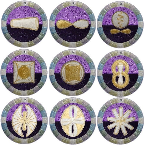 Девять медитативных карточек - Переход, переосмысление, смена полярности