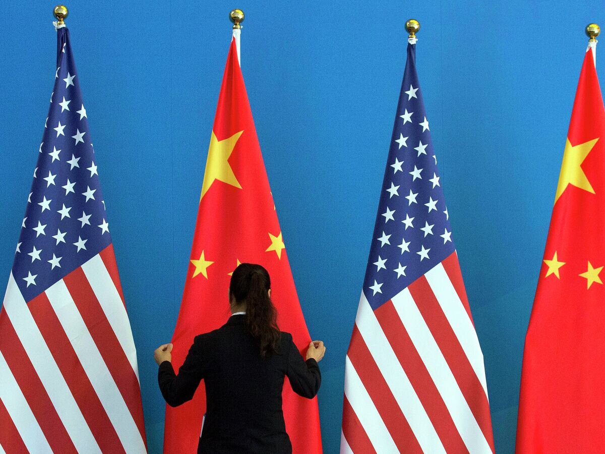    Флаги США и Китая© AP Photo / Ng Han Guan, Pool