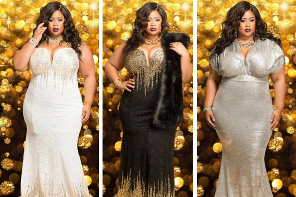 Одна и та же женщина, одна и та же фигура - но посмотрите, насколько по разному она выглядит в этих платьях. В каком из них она кажется вам элегантной, а в каком массивной?