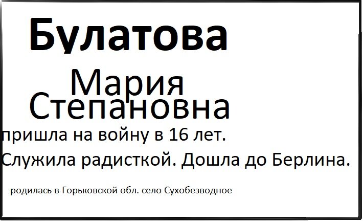 Такие данные были бы на моей табличке.