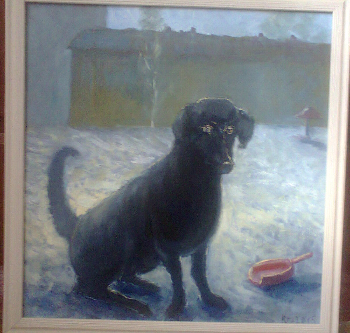 "Собака на снегу". 2015