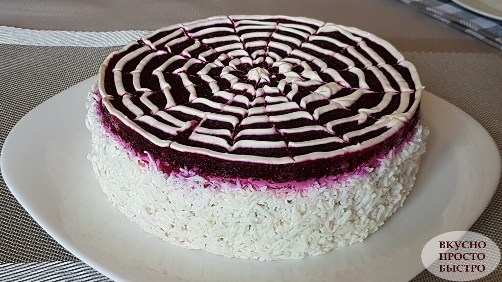 Овощной салат на праздничный стол - рецепт на канале Вкусно Просто Быстро