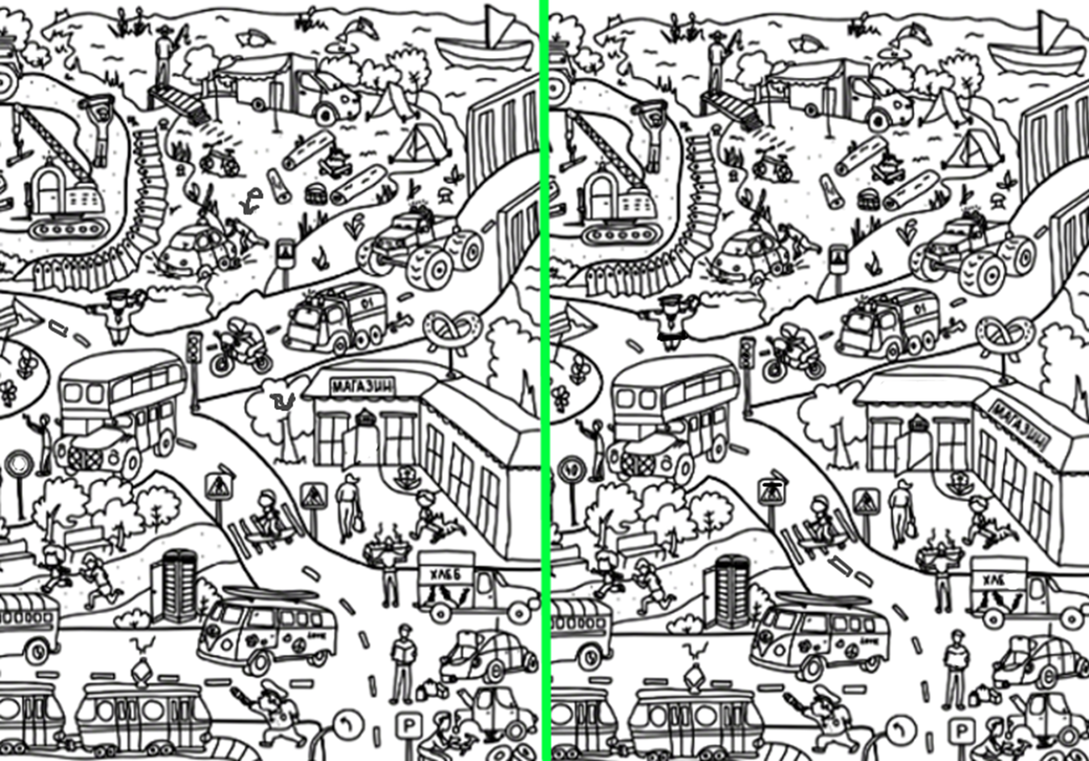 Задача на внимательность найти на картинке