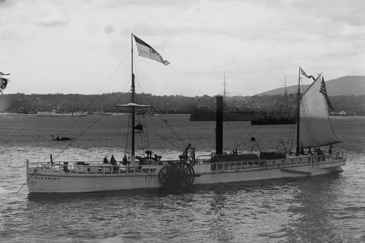 Пароход "Клермонт"  Роберта Фултона