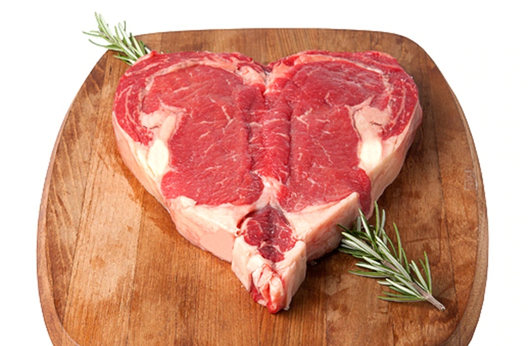 Валентинка из мяса