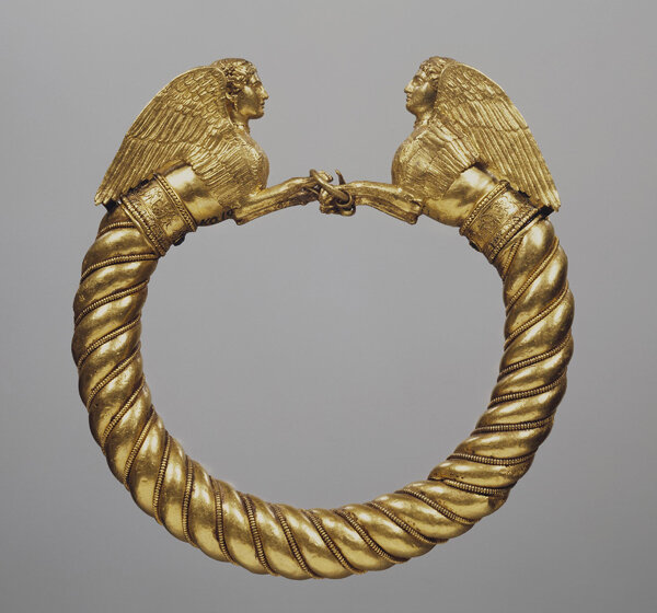 Браслет со сфинксами, Курган Куль-Оба, 4 в. до н.э. 