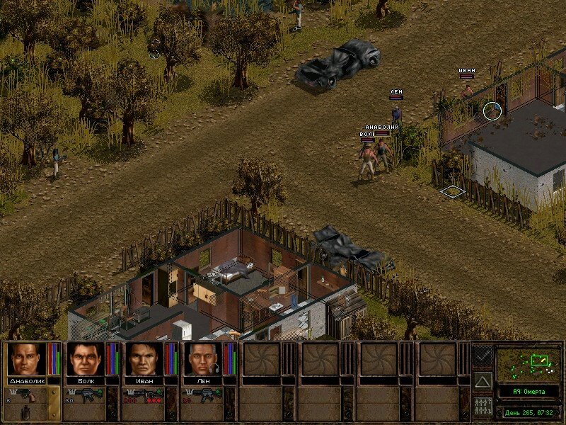 Тактическая карта, скрин из личного архива.