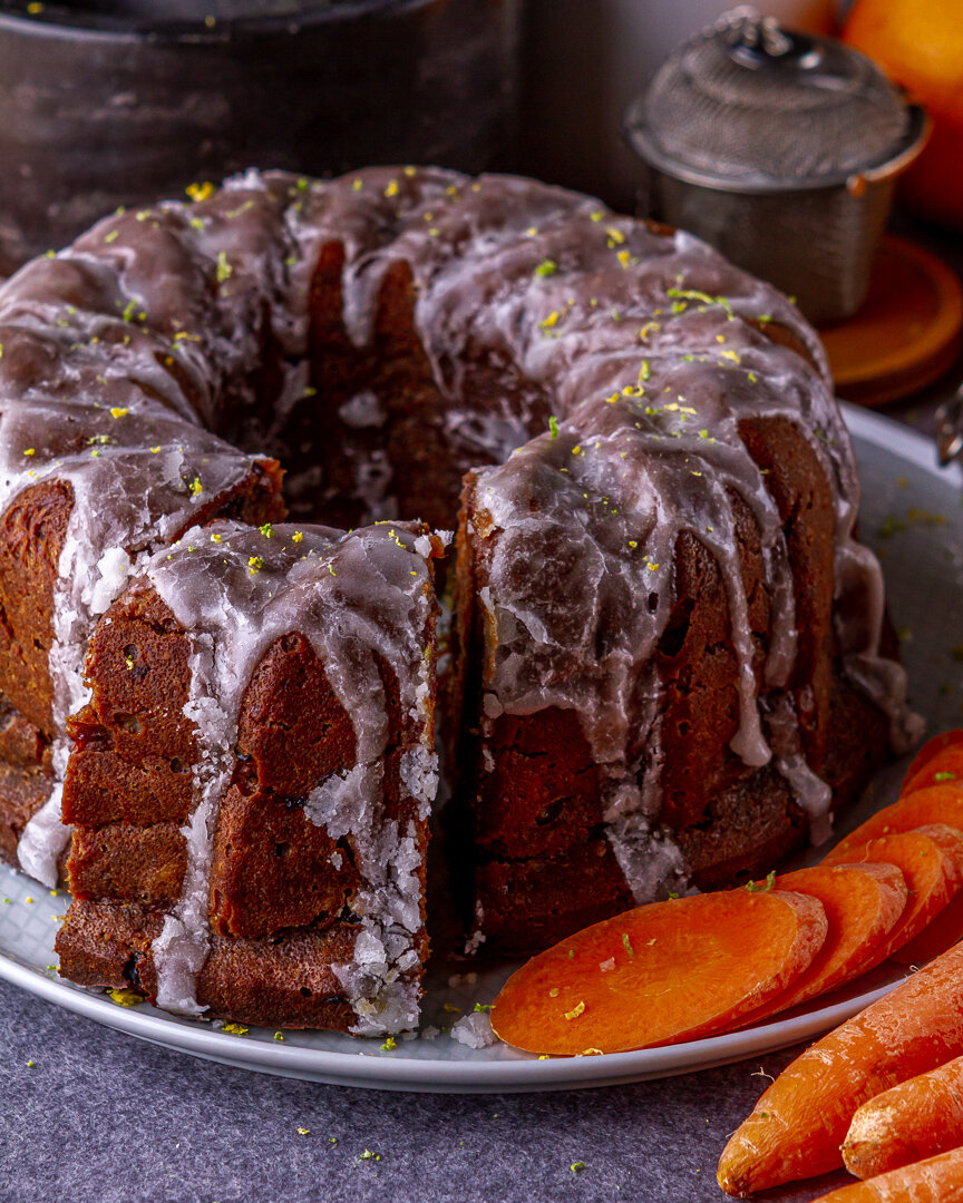 Постный ананасово — морковный  кекс🍍