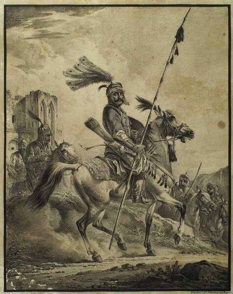 Курдский воин (рис. 1819 года).