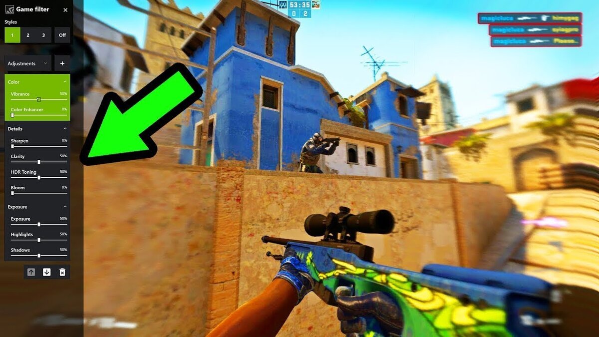 Как сделать яркую картинку в cs go на амд