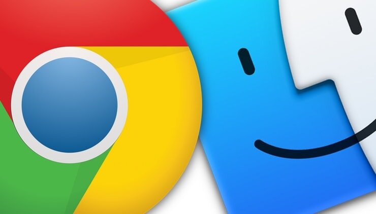 Лого Google Chrome и Finder
 