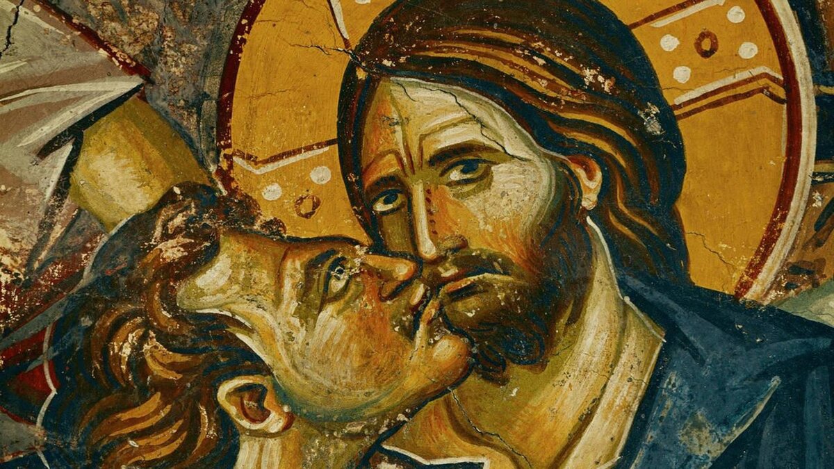 "Поцелуй Иуды", церковь Св. Климента, Охрид, Македония