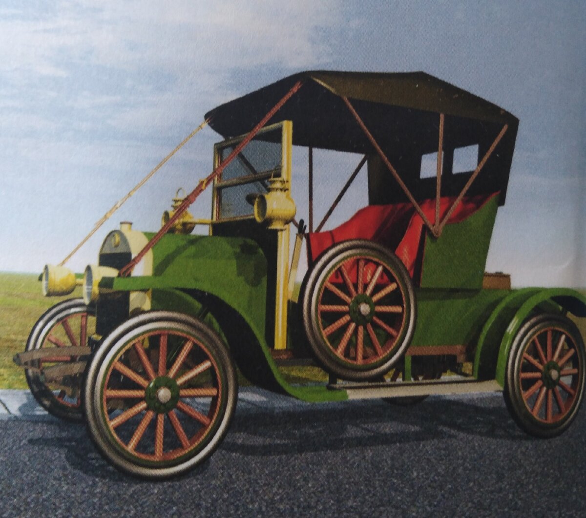 Модель двухместного электромобиля начала 20-ого века