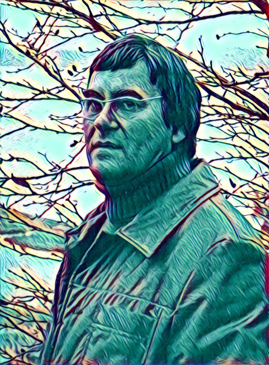 Сергей Иванович Павлов, 1984. Фото из личного архива фантаста. Предоставлено проекту "Лунная радуга". Обработка Игорь Никишин, 2020.