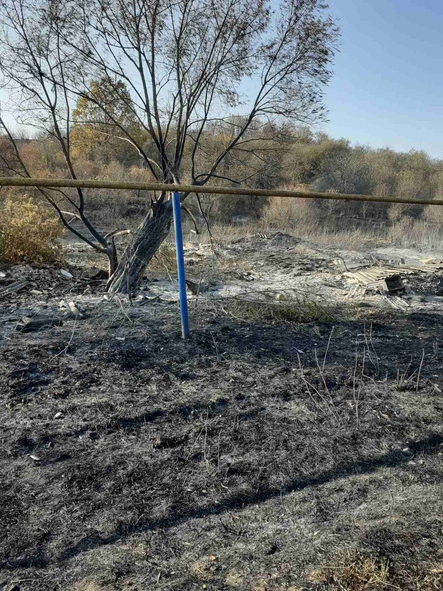 Тлеющие останки родного дома моей мамы