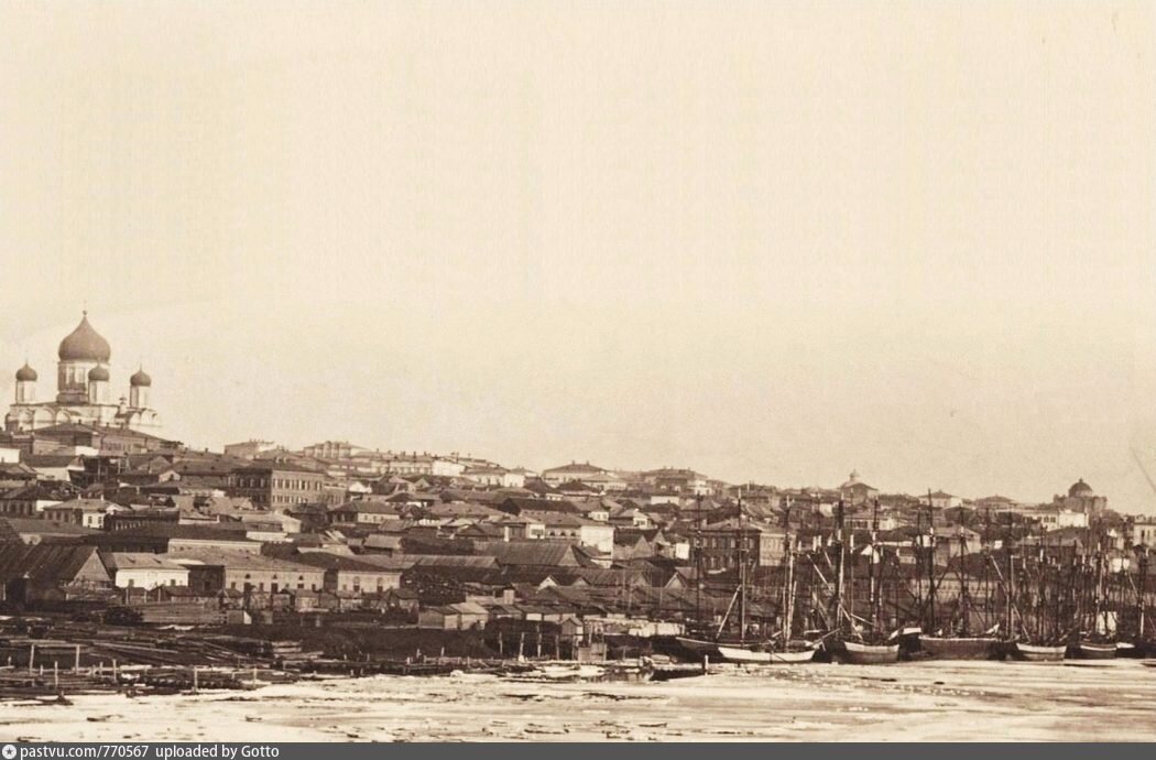 Вид на город Ростов примерно 1890 год