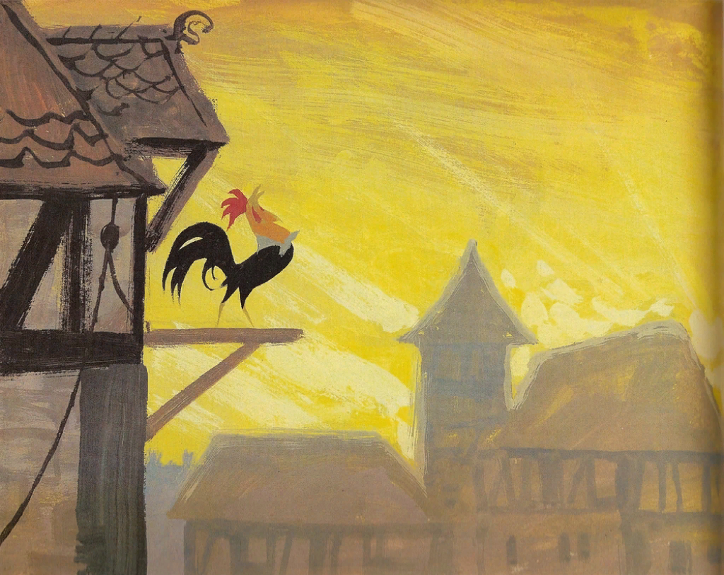 Зарисовка Марка Дэвиса, которые вошли в книгу «Шантеклер и Лис»