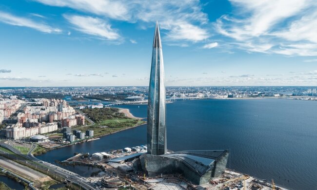 Лахта-центр, первый небоскреб Санкт-Петербурга