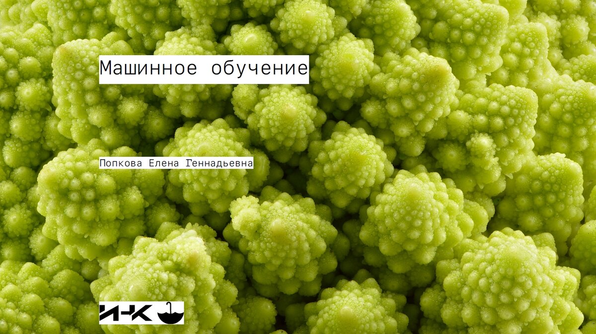 Машинное обучение (Институт научных коммуникаций | ИНК)