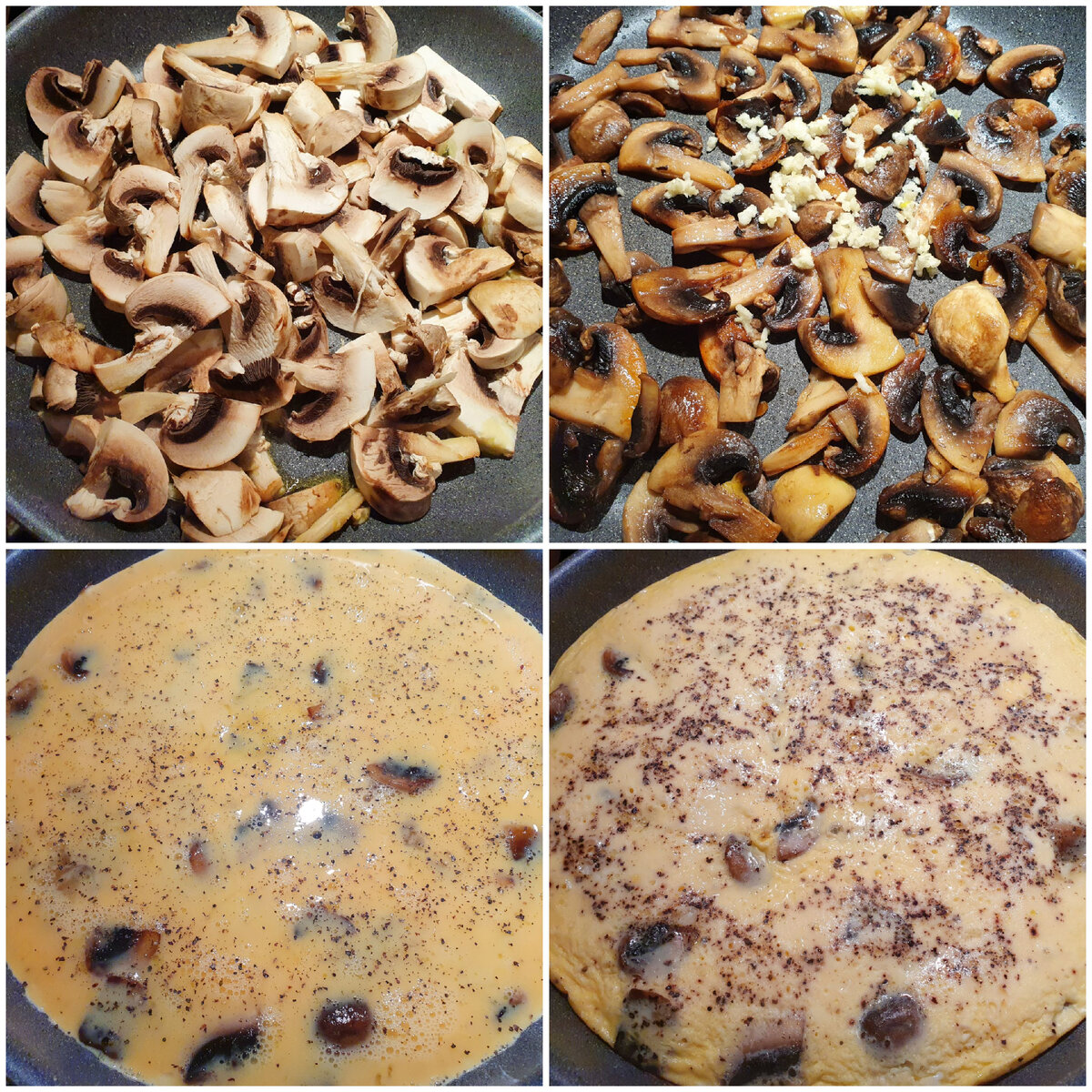 Омлет с шампиньонами