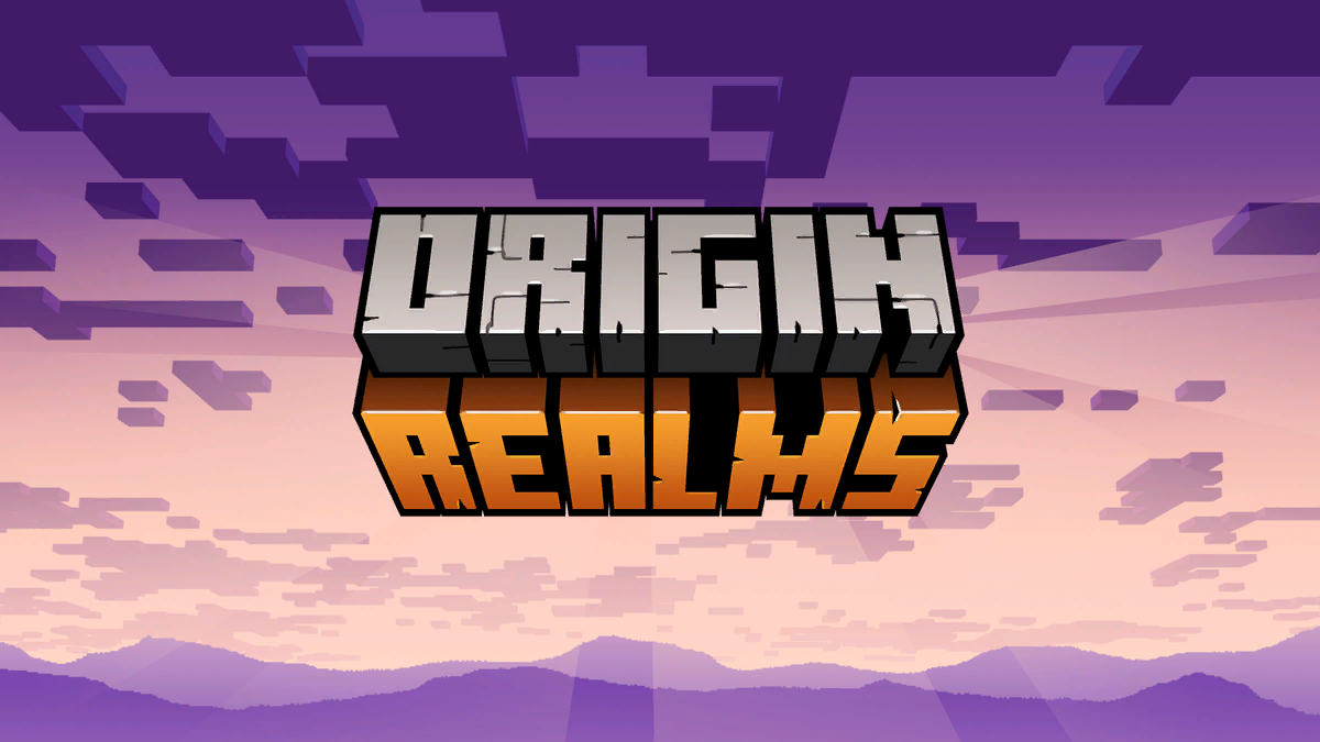 Origin realms minecraft. Майнкрафт Origin Realms. Сервер Origin Realms. Майнкрафт надпись. Майнкрафт логотип.