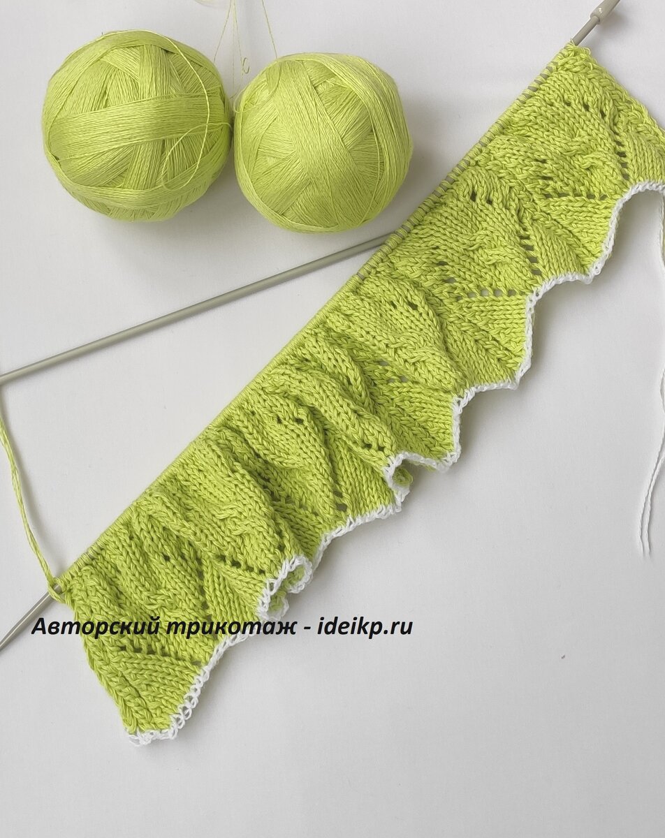 Начало вязания джемпера.