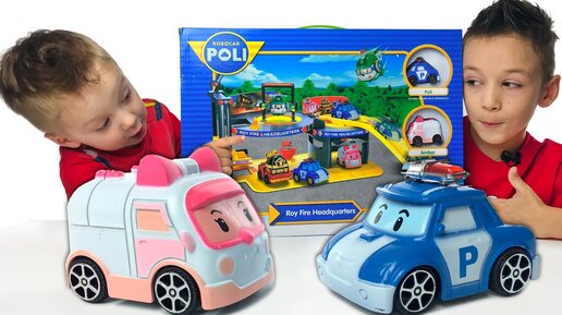 Robocar Poli Штаб-квартира с фигуркой Джин в комплекте 83304