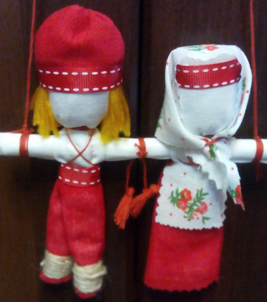 Самые маленькие мои Неразлучники, высота 14 см