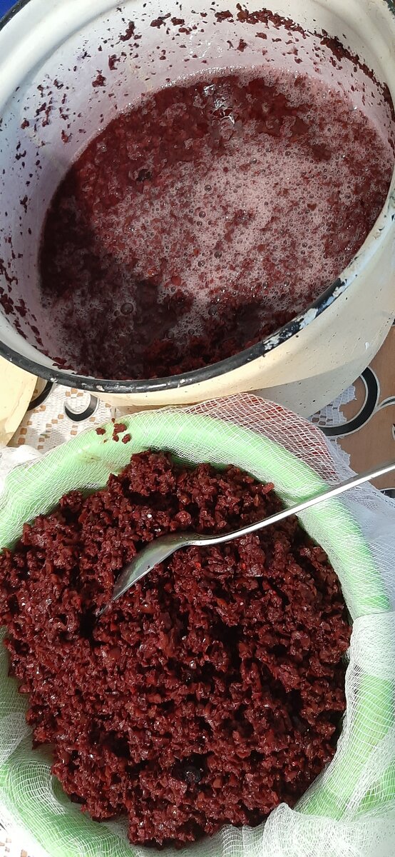 Процесс приготовления сока..