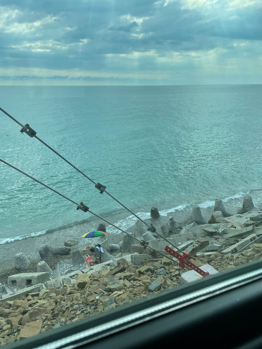 Вид из поезда на обратном пути